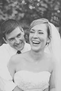 Another bride showing off her white smile from Saunders DDS