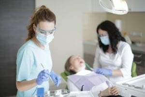 Woman Getting Dental Work - dentist asheville