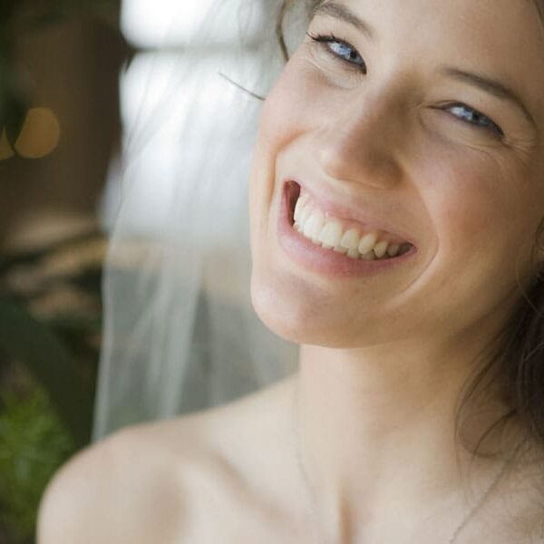 Smiling Woman On Wedding Day - Asheville Dentists